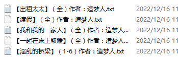 小说贴-造梦人作品合集(5本)