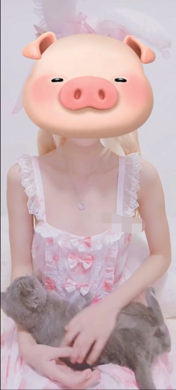 【自打包】福利姬-萌面学妹-粉色蝴蝶结围裙+JK白网袜（2V,105M）