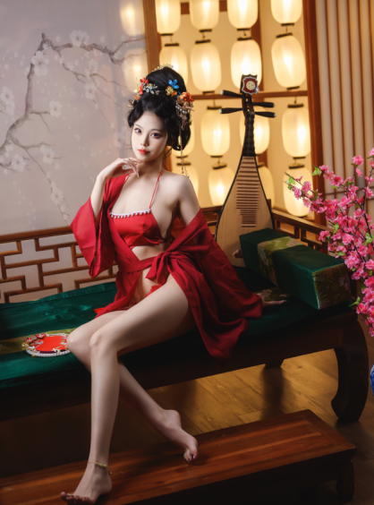 著名cos-蜜汁猫裘-唐宫夜宴 原版（61P,1V,2.11G)