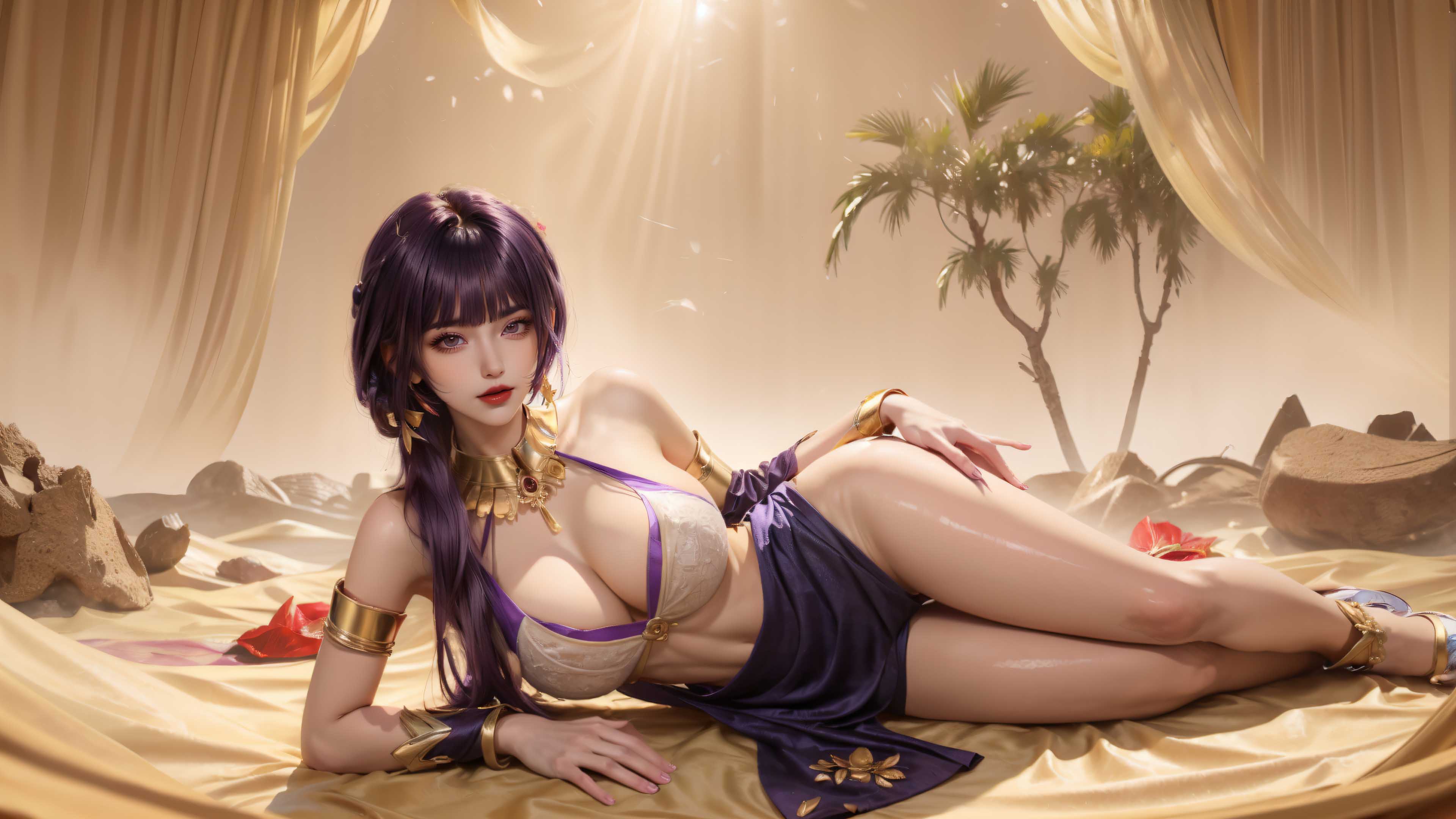 [AI国漫]（搬运至241227）原神-沙漠女王【106P】【602MB百度云】