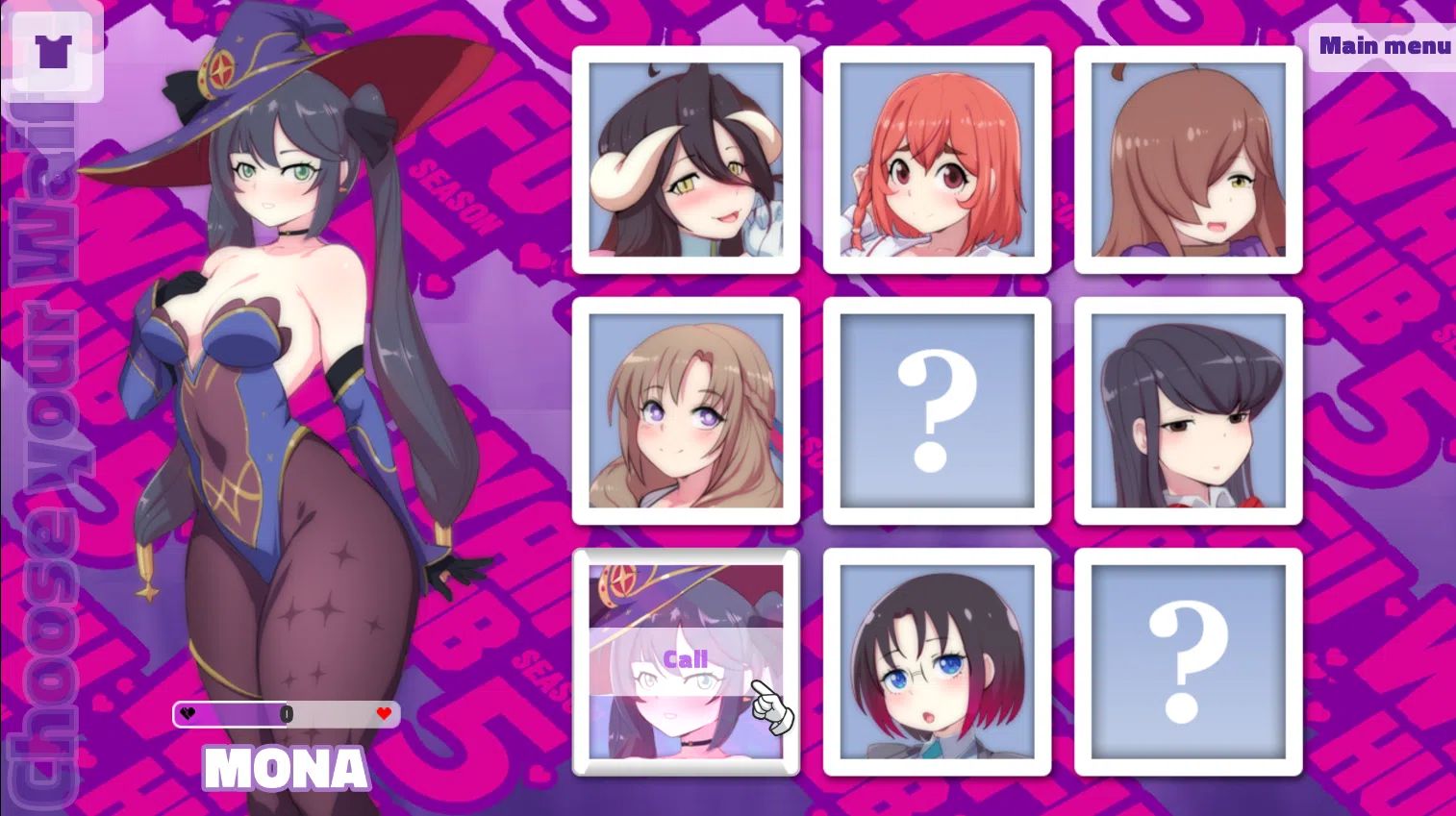 【安卓/SLG/动态】WaiFuHub1-7/动漫老婆列表 [2090M]