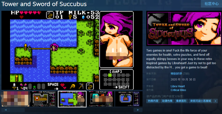 【像素APRG】Tower and Sword of Succubus Steam官方中文版