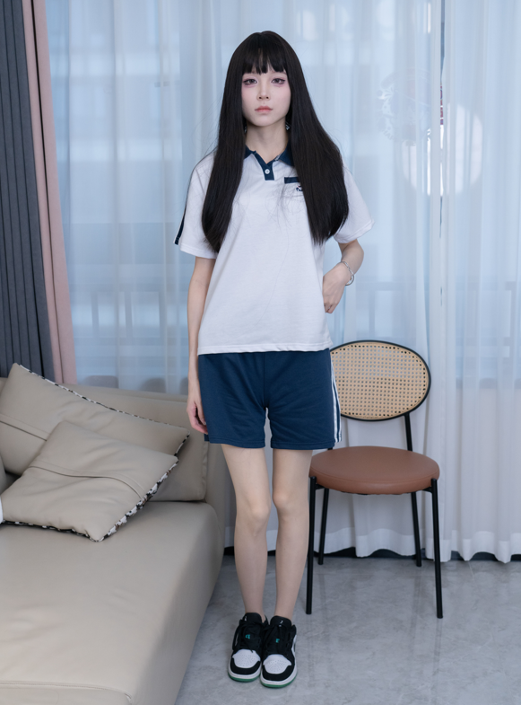 甜予摄影 - 珞珞 - 板鞋短裤薄肉丝美腿 【134P1V1.9G】