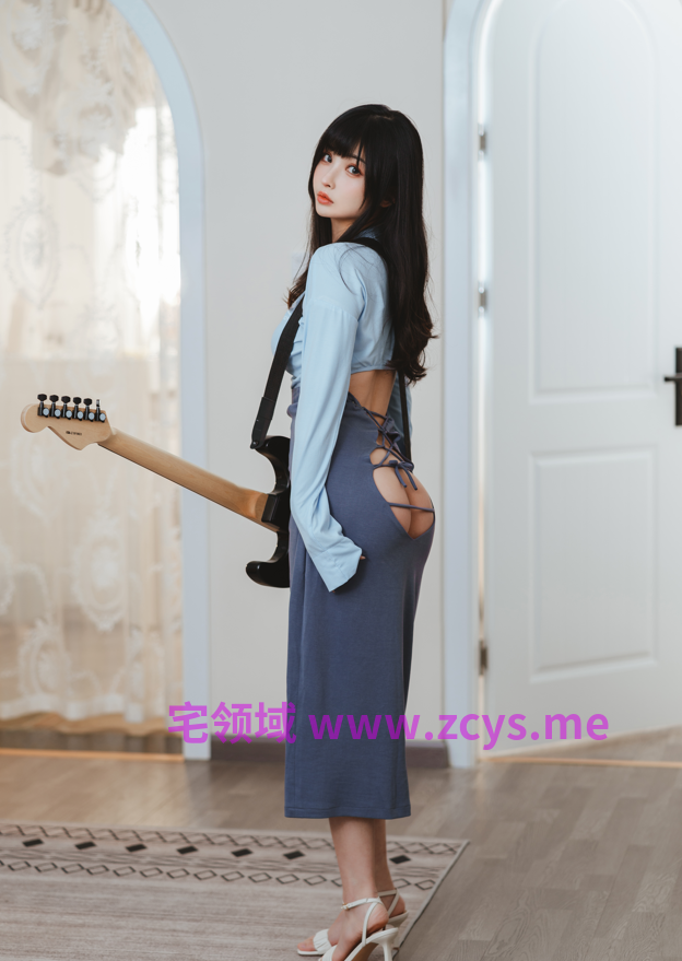 rioko凉凉子 NO.074 吉他妹妹系带裙 完整版【45P1V1.25G】