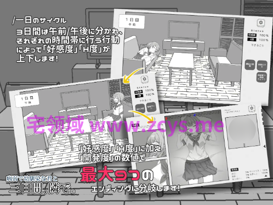 【互动SLG】病弱で幼馴染な君と三日間、隣で。Ver1.0 DL官方中文版