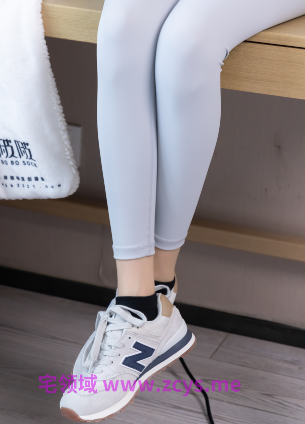 [BoBoSocks袜啵啵] 积分限定 NO.051 稚予 运动鞋黑棉袜 【140P1V4.99G】
