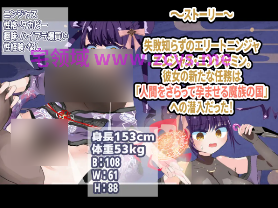 【日式RPG】ニンジャは敵軍の赤ちゃんなんか絶対に妊娠しないっ！ AI汉化版[新作]