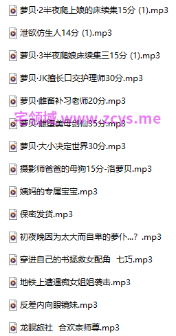 18R 音频混搭 洛萝贝·JK擅长口交护理师30分+摄影师爸爸的母狗15分 737M百度盘